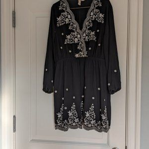 Divided Embroidered Peasant Dress, worn once